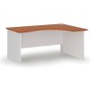 Ergonomický kancelársky písací stôl PRIMO WHITE, 160x120 cm, pravý, biela/čerešňa Ergonomický kancelársky písací stôl PRIMO WHITE, 160x120 cm, pravý, biela/čerešňa