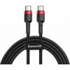 Baseus CATKLF-H91 Cafule USB-C/C PD 2.0 QC 3.0 60W, 2m, černý Baseus CATKLF-H91 Cafule USB-C/C PD 2.0 QC 3.0 60W, 2m, černý