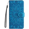 Peňaženkové puzdro Embossing Pattern Slnečnica modré – Oppo Reno 11 F 5G Peňaženkové puzdro Embossing Pattern Slnečnica modré – Oppo Reno 11 F 5G