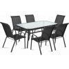 FIELDMANN Set záhradného nábytku Comfort Steel 6+1