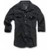 Košele Brandit SlimFit Shirt - čierna, M Košele Brandit SlimFit Shirt - čierna, M