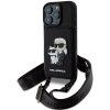 Karl Lagerfeld Saffiano Crossbody Popruh Karl and Choupette Kryt pro iPhone 16 Pro Black Karl Lagerfeld Saffiano Crossbody Popruh Karl and Choupette Kryt pro iPhone 16 Pro Black