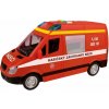 Made Hasičské auto dodávka na zotrvačník so zvukom Made Hasičské auto dodávka na zotrvačník so zvukom
