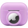AppleKing 2v1 silikónový ochranný obal pre AirPods Pro 2 (2022) / AirTag - fialový - možnosť vrátiť tovar ZADARMO do 30tich dní AppleKing 2v1 silikónový ochranný obal pre AirPods Pro 2 (2022) / AirTag - fialový - možnosť vrátiť tovar ZADARMO do 30tich dní