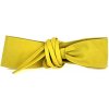 Dámsky kožený opasok na viazanie 839 žltý
