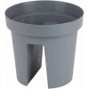 Kvetináč Strend Pro Modern Railing, na zábradlie, 25,5x28cm, sivá Kvetináč Strend Pro Modern Railing, na zábradlie, 25,5x28cm, sivá