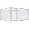vidaXL Vonkajšia voliéra pre psy pozinkovaná oceľ 200 x 200 x 100 cm vidaXL Vonkajšia voliéra pre psy pozinkovaná oceľ 200 x 200 x 100 cm