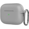 AppleKing silikónový ochranný obal s karabínou pre AirPods Pro 2 (2022) s konektorom Lightning - sivý - možnosť vrátiť tovar ZADARMO do 30tich dní AppleKing silikónový ochranný obal s karabínou pre AirPods Pro 2 (2022) s konektorom Lightning - sivý - možnosť vrátiť tovar ZADARMO do 30tich dní