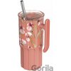 Nerezový termohrnček so slamkou Umi Floral Coral 720 ml - Quokka Nerezový termohrnček so slamkou Umi Floral Coral 720 ml - Quokka