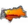 Diera 3D v stene na stenu Sunset beach 95x73 cm Diera 3D v stene na stenu Sunset beach 95x73 cm