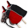 Deka obojstranná a náušníky Skippi pre Hobby Horse - červená a čierna Deka obojstranná a náušníky Skippi pre Hobby Horse - červená a čierna