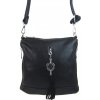 Bella Belly malá crossbody dámska kabelka s príveskom 1994-BB čierna