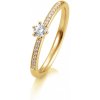 SOFIA DIAMONDS Prsteň 14 k žlté zlato s diamantmi 0,23 ct BE41/05804-Y SOFIA DIAMONDS Prsteň 14 k žlté zlato s diamantmi 0,23 ct BE41/05804-Y