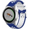 Silikónový remienok (šírka 20mm) – modro-biela – Huawei Watch GT2 (42mm) / Samsung Watch 3 41mm Silikónový remienok (šírka 20mm) – modro-biela – Huawei Watch GT2 (42mm) / Samsung Watch 3 41mm