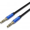 Vention Cotton Braided 3.5 mm Male to Male Audio Cable 1.5 m Blue Aluminum Alloy Type BAWLG