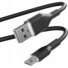 Puro PUUSBCICONBLK Soft Silicone USB-A to USB-C, 1,5m, černý