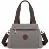 Dámska plátená multifunkčná crossbody taška KONO Saviora - sivá Dámska plátená multifunkčná crossbody taška KONO Saviora - sivá