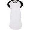 Ladies Contrast Raglan Tee Dress - white/black S Ladies Contrast Raglan Tee Dress - white/black S