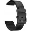 eses Športový kožený remienok pre Garmin - Čierny, QuickFit 22 mm eses Športový kožený remienok pre Garmin - Čierny, QuickFit 22 mm