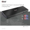 CLUB3D The CSV-1562 is an USB3.2 Gen1 Type-C Universal Triple 4K60Hz Charging Docking Station and is DisplayLink® Certified. The Universal Charging Dock CLUB3D The CSV-1562 is an USB3.2 Gen1 Type-C Universal Triple 4K60Hz Charging Docking Station and is DisplayLink® Certified. The Universal Charging Dock