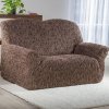 decoDoma poťah 3D Fusta hnedý na dvojkreslo 140 - 180 cm decoDoma poťah 3D Fusta hnedý na dvojkreslo 140 - 180 cm