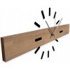 Drevené nástenné hodiny z duba – obdĺžnik 80 cm, natural, strieborné ručičky Drevené nástenné hodiny z duba – obdĺžnik 80 cm, natural, strieborné ručičky