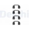 Súprava príslušenstva, obloženie kotúčovej brzdy DELPHI LX0255 Súprava príslušenstva, obloženie kotúčovej brzdy DELPHI LX0255