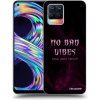 Picasee silikónový čierny obal pre Realme 8 4G - No bad vibes Picasee silikónový čierny obal pre Realme 8 4G - No bad vibes