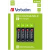 Verbatim 950 mAh AAA nabíjecí NI-MH baterie ABVE49514XXG 4ks Verbatim 950 mAh AAA nabíjecí NI-MH baterie ABVE49514XXG 4ks