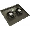 XtendLan Ventilace pro stojanové rozvaděče ECO hloubky 600mm, 2x ventilátor, černá XtendLan Ventilace pro stojanové rozvaděče ECO hloubky 600mm, 2x ventilátor, černá