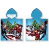 Carbotex Detské chlapčenské pončo plážová osuška s kapucňou Avengers MARVEL 50 x 110 cm
