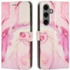 xPeňaženkové 3D puzdro Marble na Samsung Galaxy S25 5G - Ružovozlatá xPeňaženkové 3D puzdro Marble na Samsung Galaxy S25 5G - Ružovozlatá