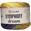 YarnArt Symphony Dream 3110 Tmavo fialová, žltá, zelená YarnArt Symphony Dream 3110 Tmavo fialová, žltá, zelená