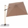 Doppler ALU WOOD 220 x 300 cm - záhradný naklápací bočný slnečník s ULTRA UV ochranou 846