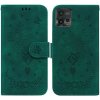 Peňaženkové kožené puzdro Butterfly Rose na Motorola Moto G72 - Zelená Peňaženkové kožené puzdro Butterfly Rose na Motorola Moto G72 - Zelená
