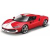 Bburago RACE + PLAY FERRARI Ferrari 296 GTB ASSETTO FIORANO červená mix variantov či farieb 1:18