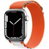 Štýlový nylónový remienok pre Apple Watch 45mm / 44mm / 42mm, oranžovo-biely Štýlový nylónový remienok pre Apple Watch 45mm / 44mm / 42mm, oranžovo-biely