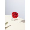 Kvet MagicHome Vianoce, ruža, červená, 17 cm, veľkosť kvetu: 9 cm Kvet MagicHome Vianoce, ruža, červená, 17 cm, veľkosť kvetu: 9 cm