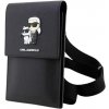 Univerzálne puzdro Karl Lagerfeld na smartfón KLWBSAKCPMK Saffiano Metal Logo NFT Wallet Phone Bag Black Univerzálne puzdro Karl Lagerfeld na smartfón KLWBSAKCPMK Saffiano Metal Logo NFT Wallet Phone Bag Black