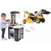 Set kuchynka a traktor na šľapanie Tefal Studio Kitchen 360° Smoby elektronická s realistickými zvukmi s nakladačom a bagrom Set kuchynka a traktor na šľapanie Tefal Studio Kitchen 360° Smoby elektronická s realistickými zvukmi s nakladačom a bagrom