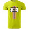 Retro kazeta - pruhy - Klasické pánske tričko vyššej gramáže - 2XL ( Limetková ) Retro kazeta - pruhy - Klasické pánske tričko vyššej gramáže - 2XL ( Limetková )