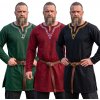 Mythrojan Vikingská vlněná tunika s bohatou výšivkou u krku - Outlet Mythrojan Vikingská vlněná tunika s bohatou výšivkou u krku - Outlet