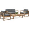 Focus Garden DALI CAFFE 3+1 záhradné sedacia súprava, akáciové drevo 007284