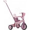 Smart Trike s vodiacou tyčou Breeze S Peach TouchSteering s voľnobehom s košíkom na fľašku