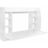 ML-Design Nástenný stôl ML-Design s policovým prvkom, 110x75x48 cm, biely, z MDF