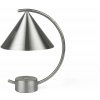 Ferm Living Prenosná lampa Meridian, brushed steel 1104264469 Ferm Living Prenosná lampa Meridian, brushed steel 1104264469