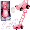 LEAN TOYS Stroj na bubliny - Pojazdná kosačka na trávu, ružová LEAN TOYS Stroj na bubliny - Pojazdná kosačka na trávu, ružová