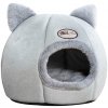 Textilomanie Plyšový pelech pre psa/mačku CATY TENT 33x33 cm, sivý Textilomanie Plyšový pelech pre psa/mačku CATY TENT 33x33 cm, sivý