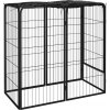 vidaXL Ohrádka pre psov 6 panelov čierna 50x100 cm práškovaná oceľ vidaXL Ohrádka pre psov 6 panelov čierna 50x100 cm práškovaná oceľ