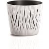 Prosperplast Kvetináč s vložkou Sandy Round biely, variant 12,8 cm Prosperplast Kvetináč s vložkou Sandy Round biely, variant 12,8 cm